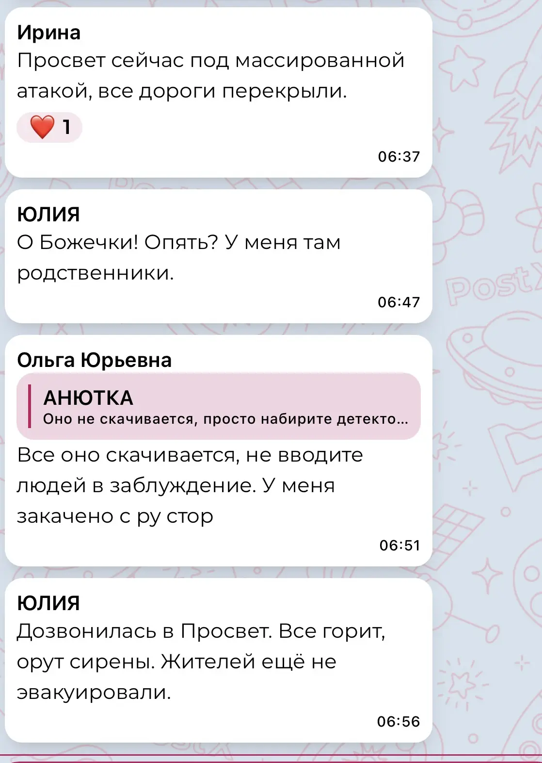 Изображение из сообщения канала