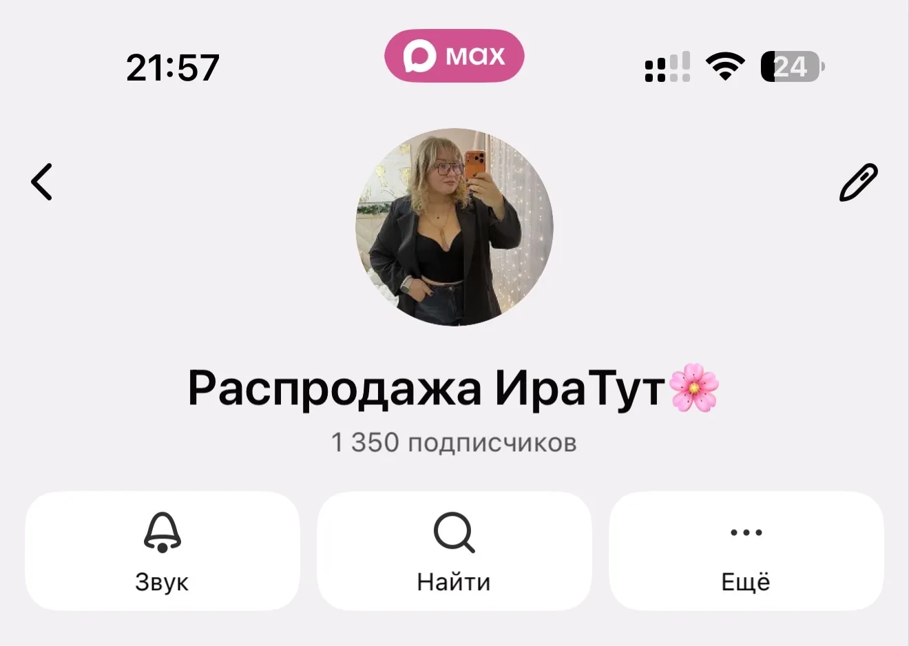 Изображение из сообщения канала