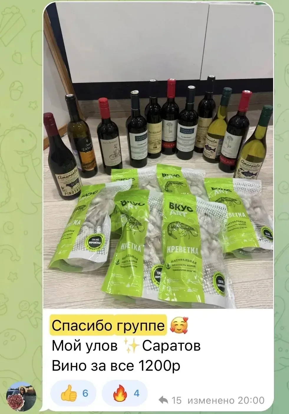 Изображение из сообщения канала