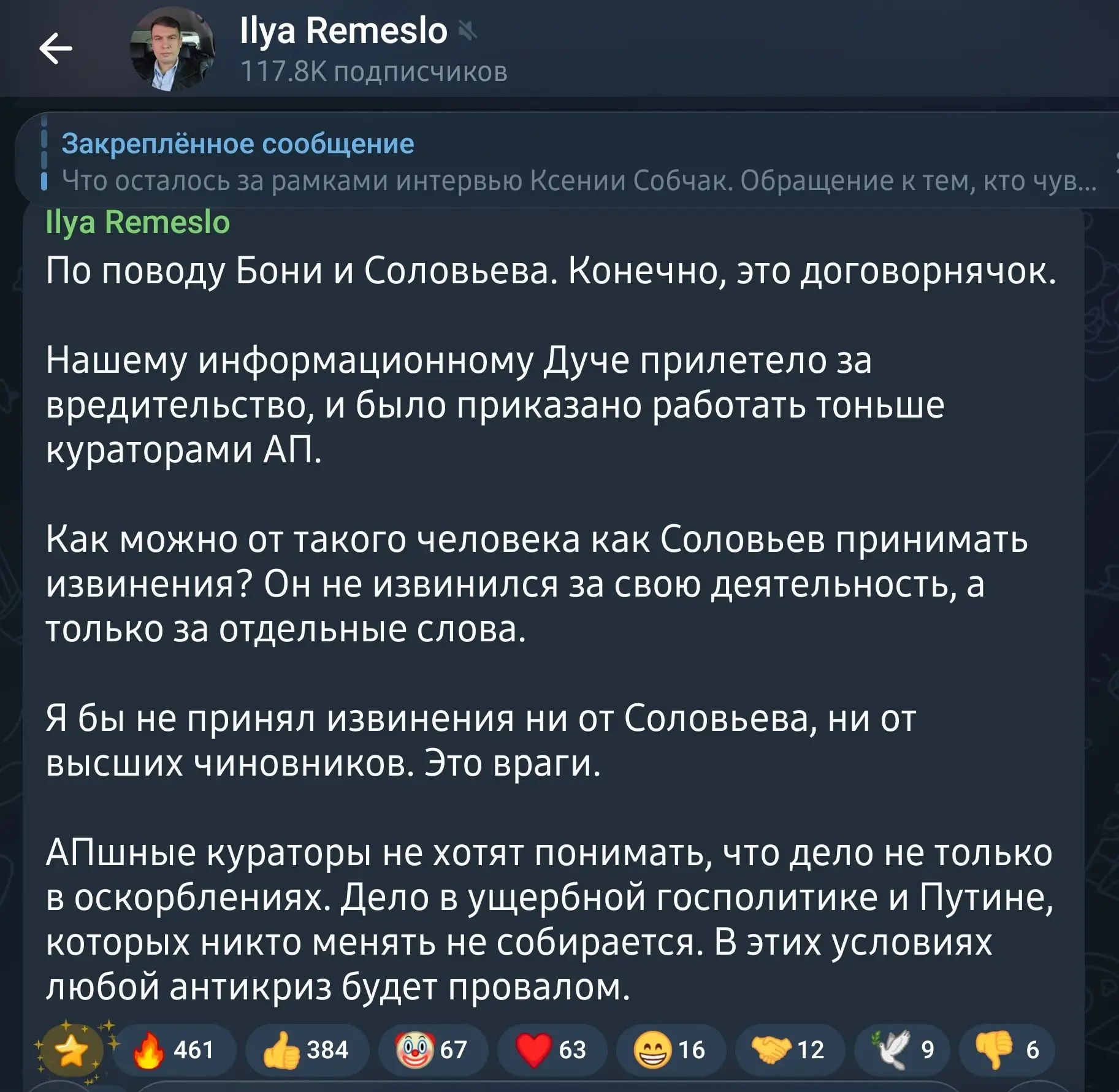 Изображение из сообщения канала