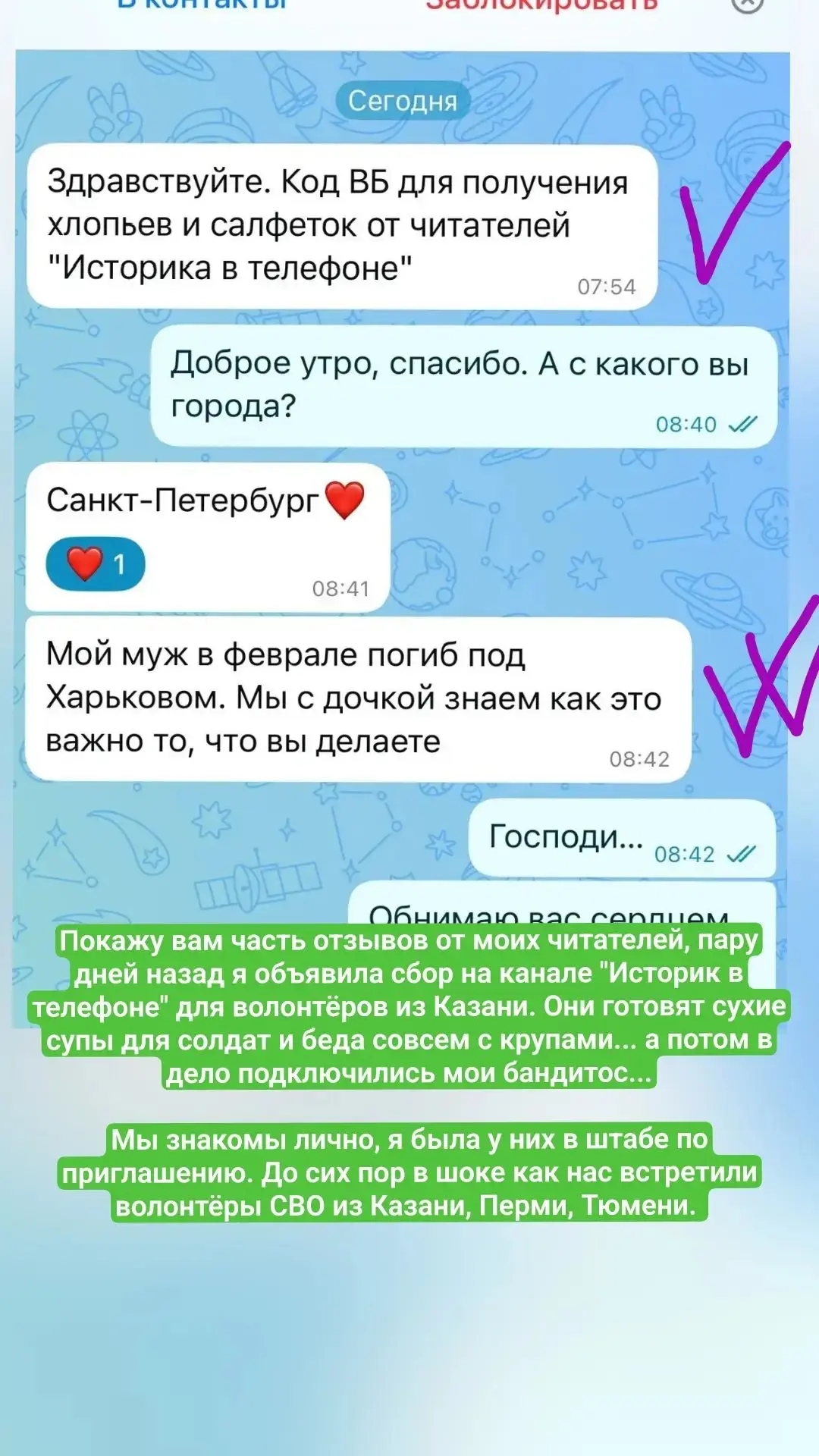 Изображение из сообщения канала