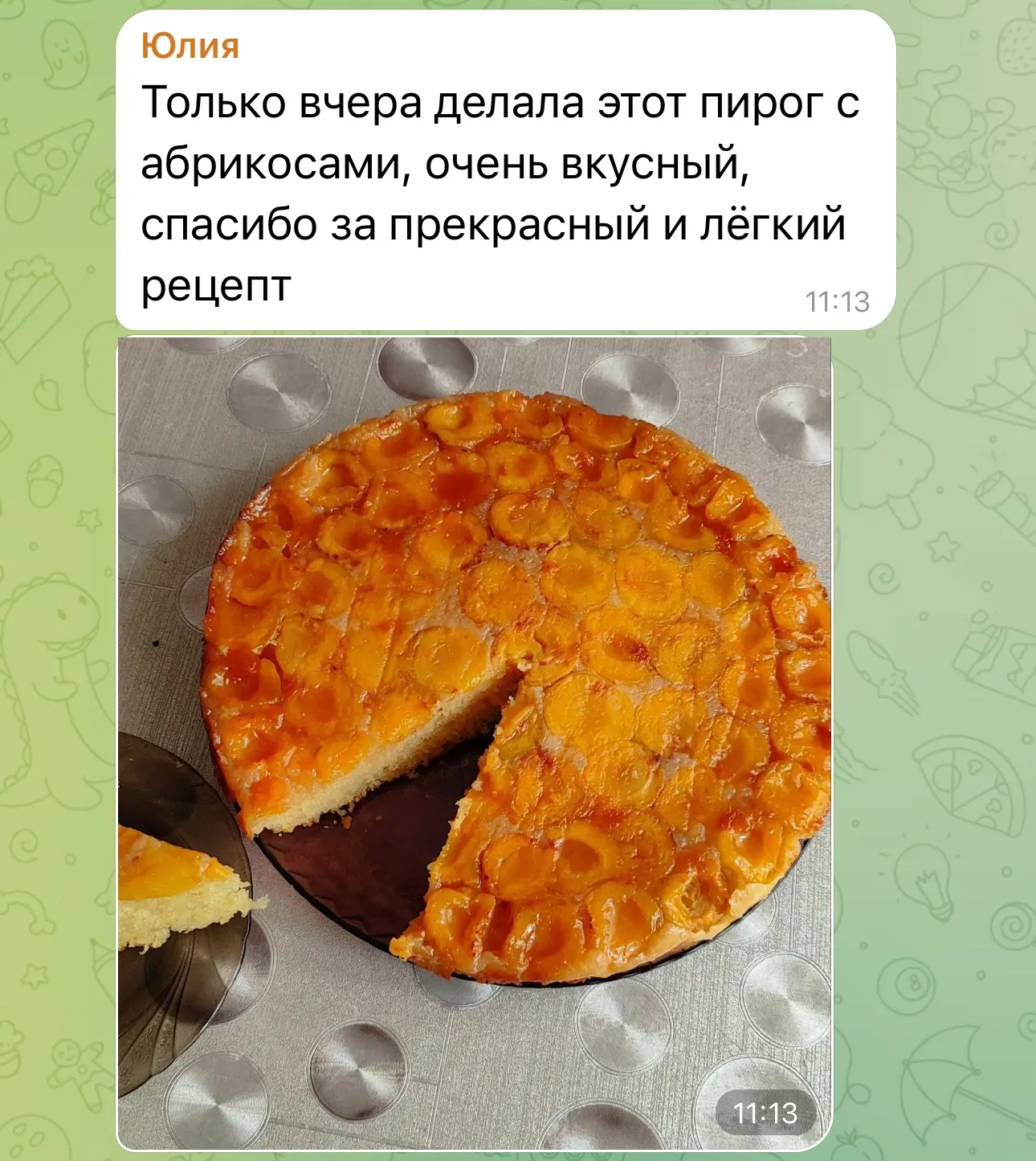Изображение из сообщения канала