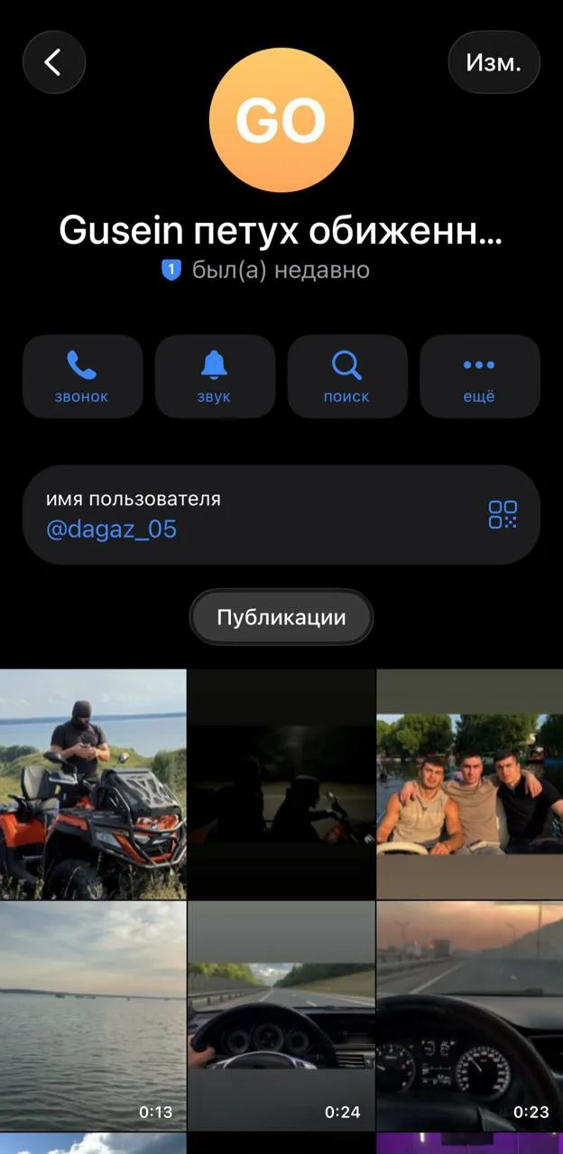 Изображение из сообщения канала