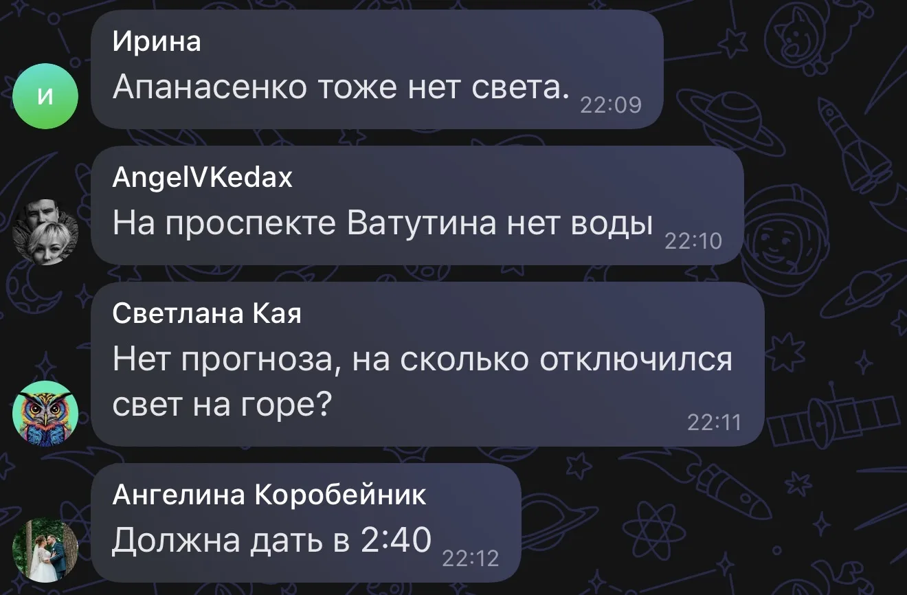 Изображение из сообщения канала