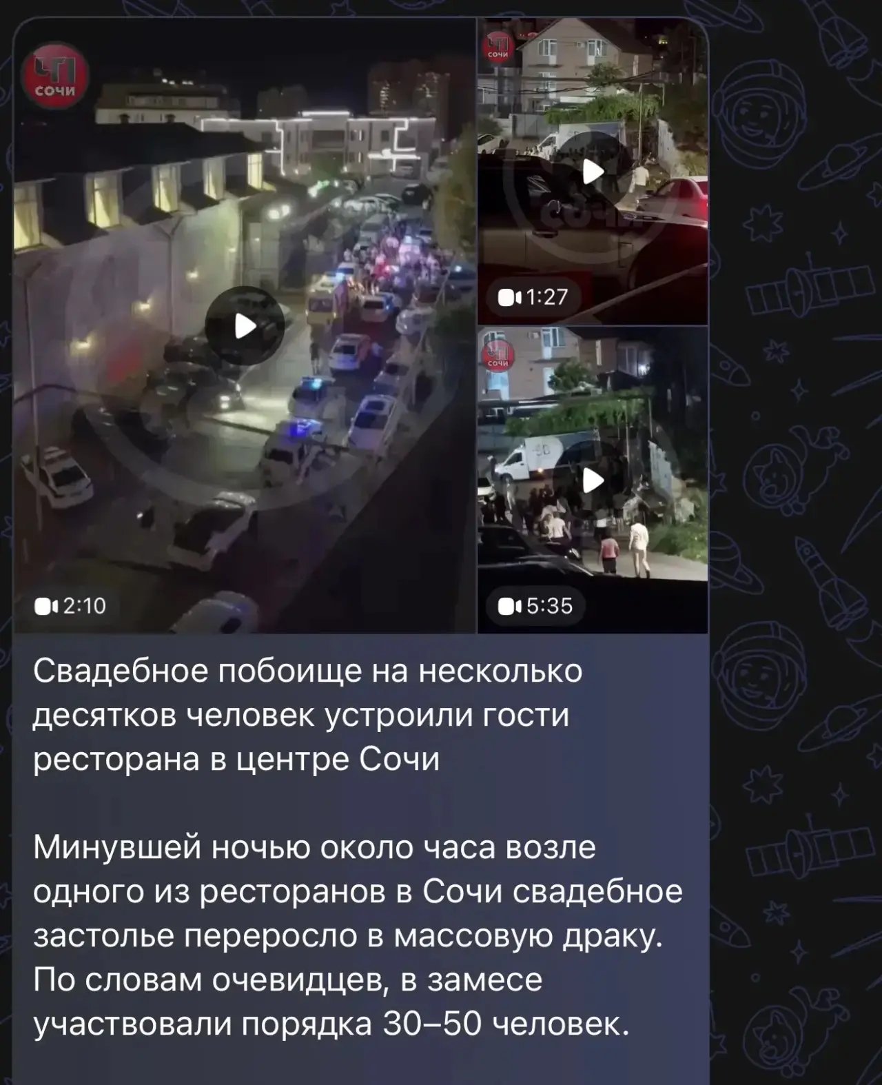 Изображение из сообщения канала