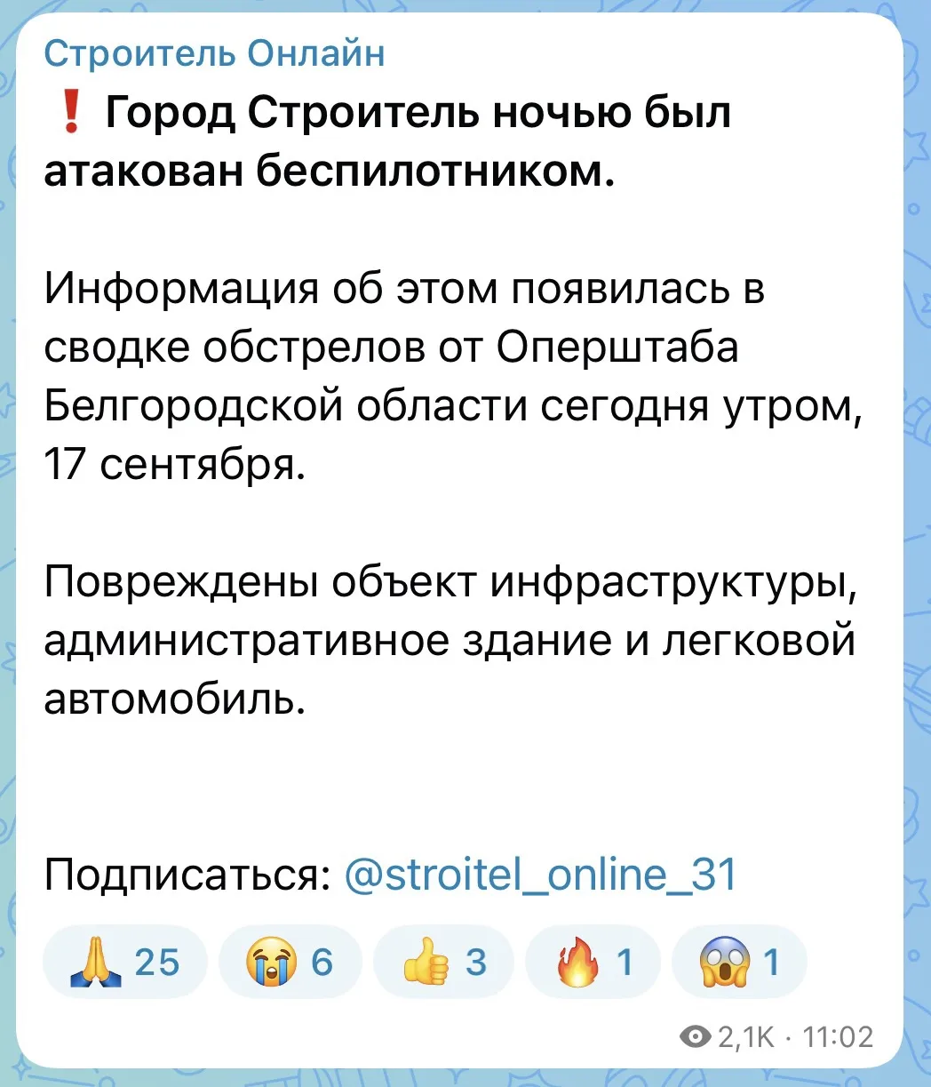 Изображение из сообщения канала