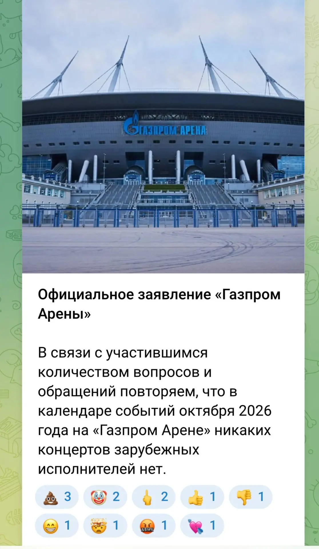 Изображение из сообщения канала