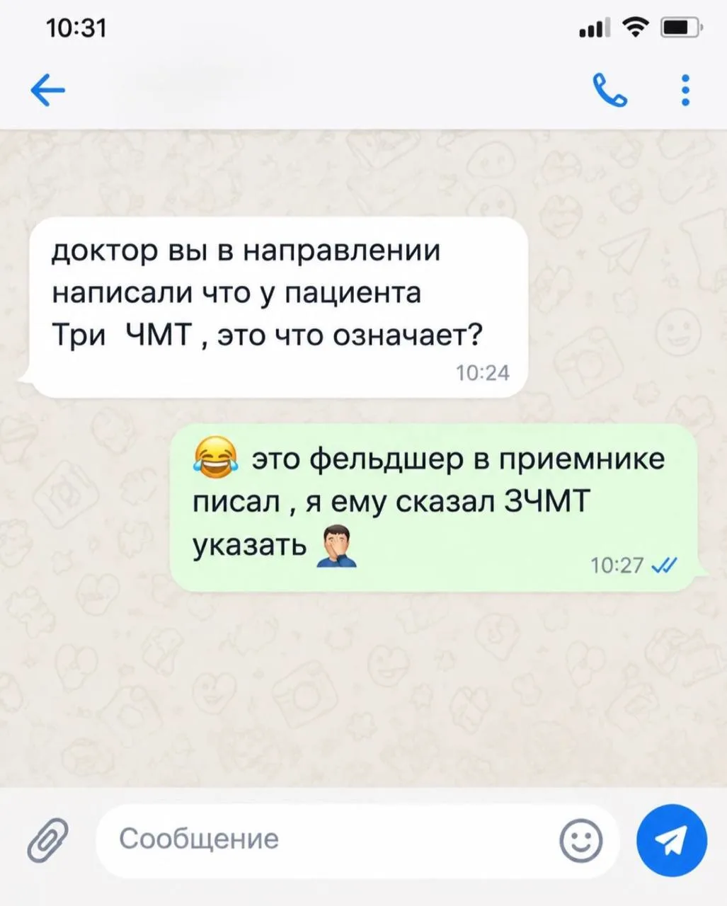 Изображение из сообщения канала