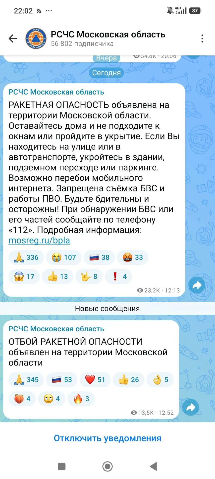Изображение из сообщения канала