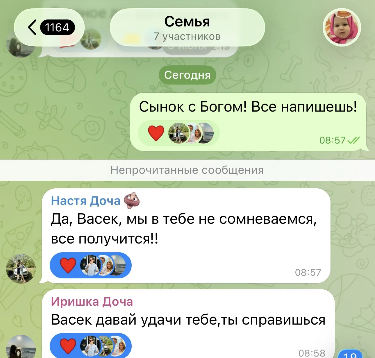 Изображение из сообщения канала