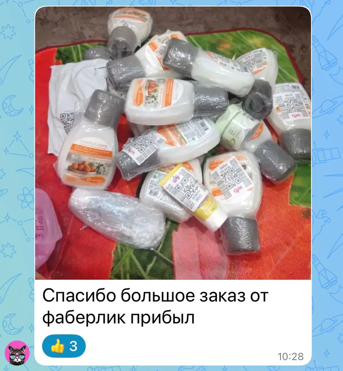 Изображение из сообщения канала