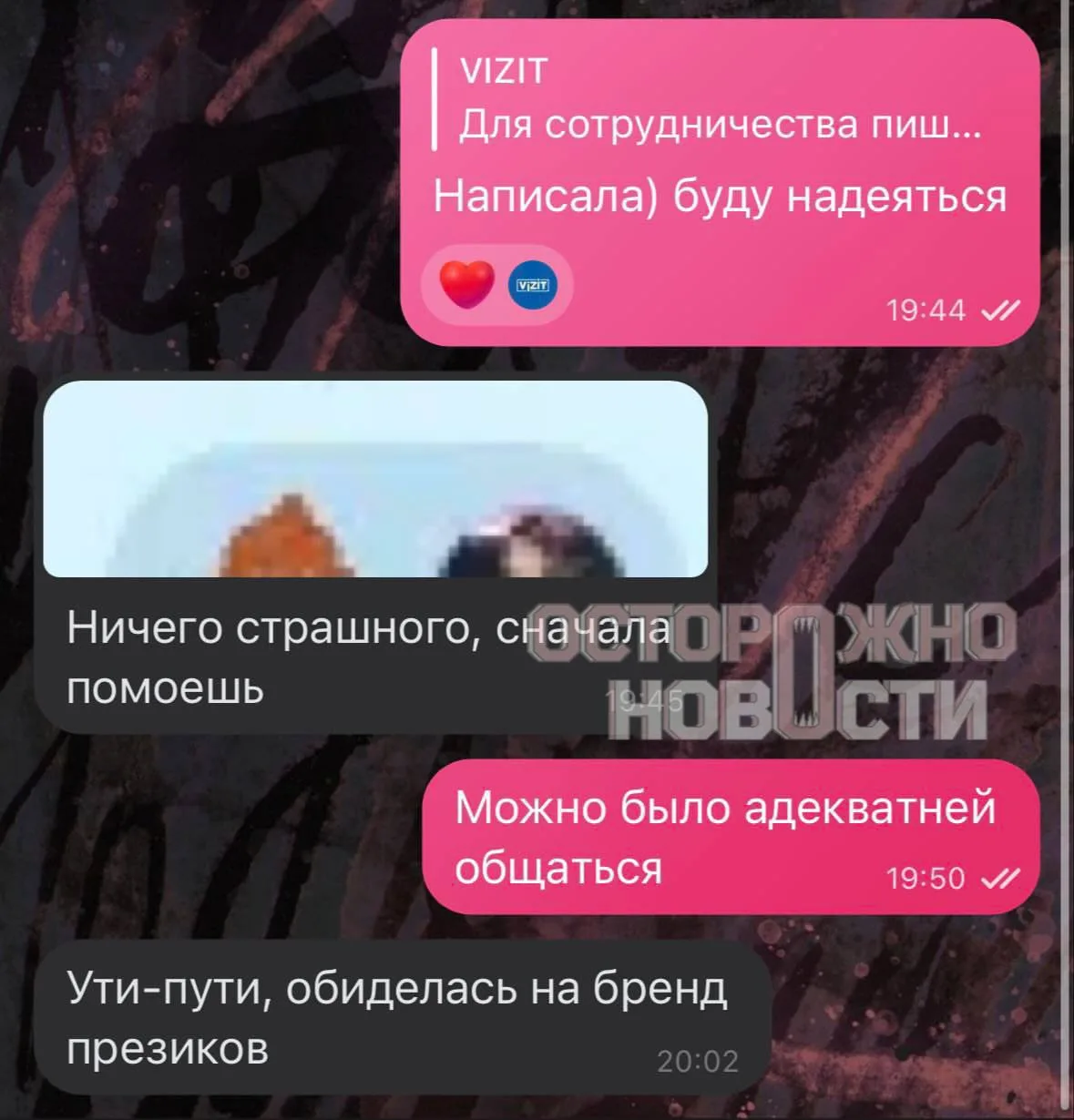 Изображение из сообщения канала