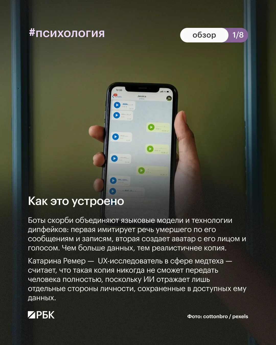Изображение из сообщения канала