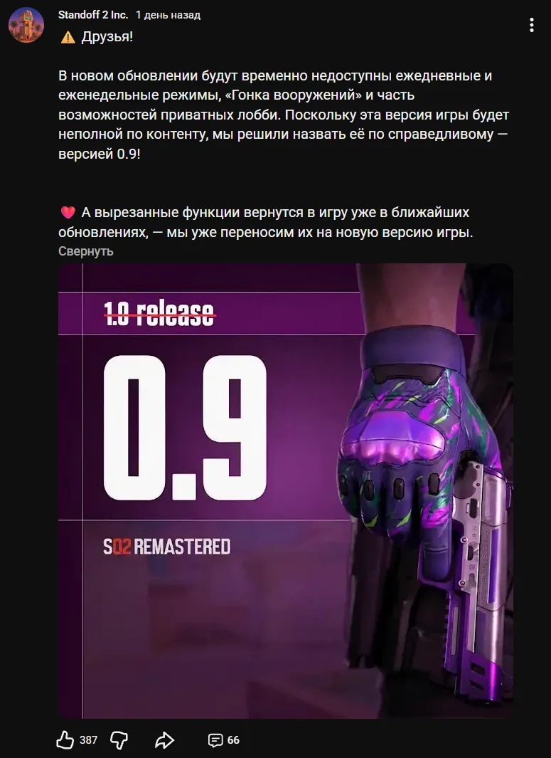 Изображение из сообщения канала