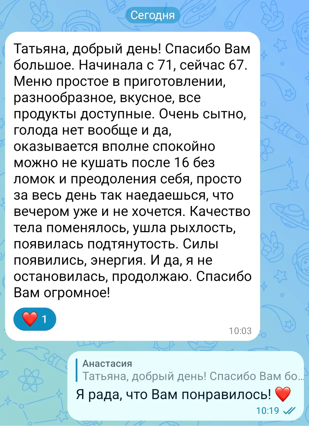Изображение из сообщения канала