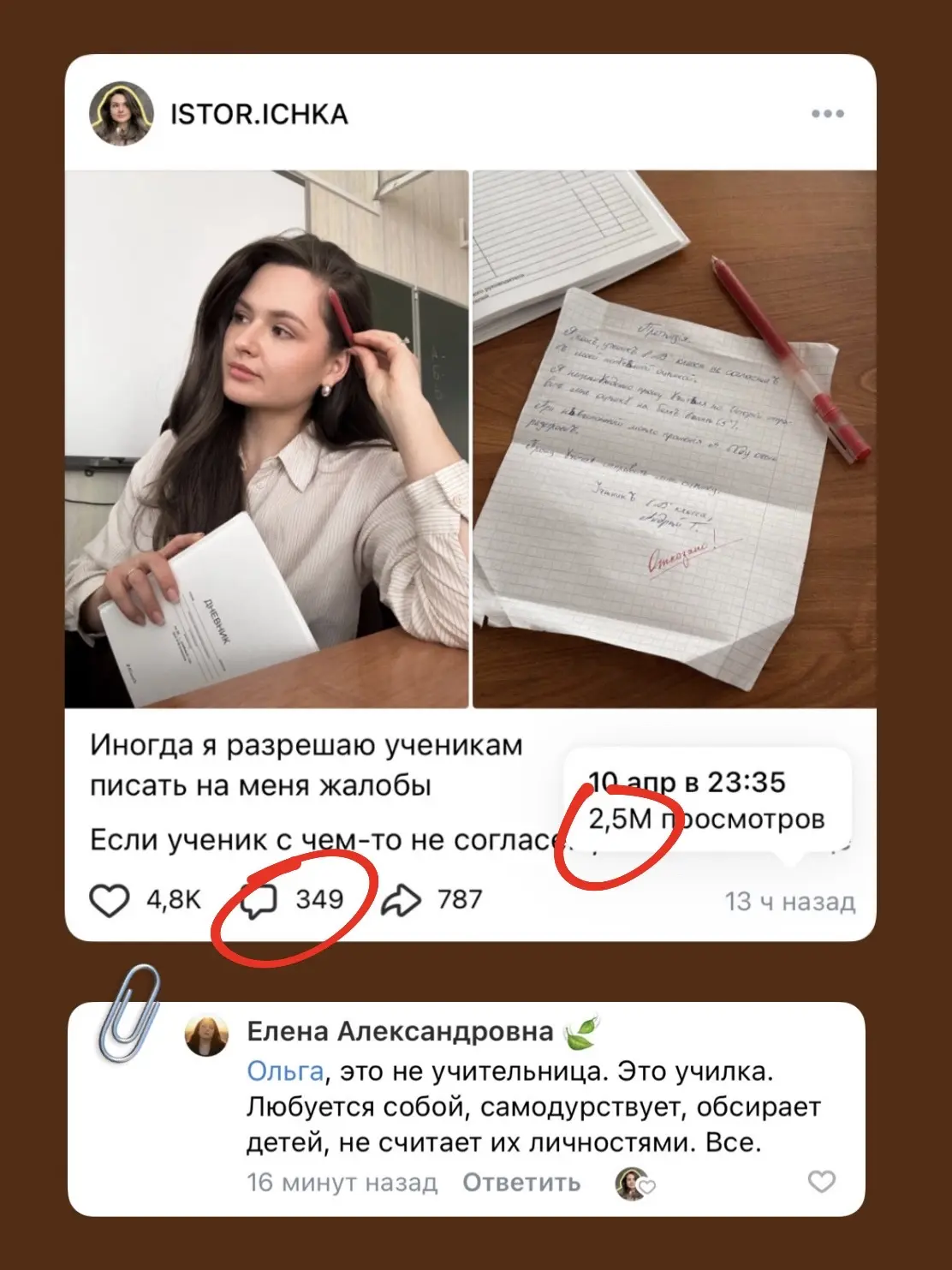 Изображение из сообщения канала