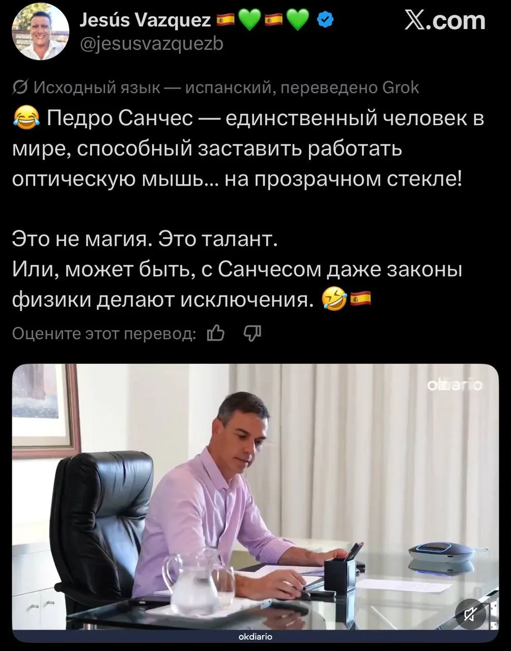 Изображение из сообщения канала