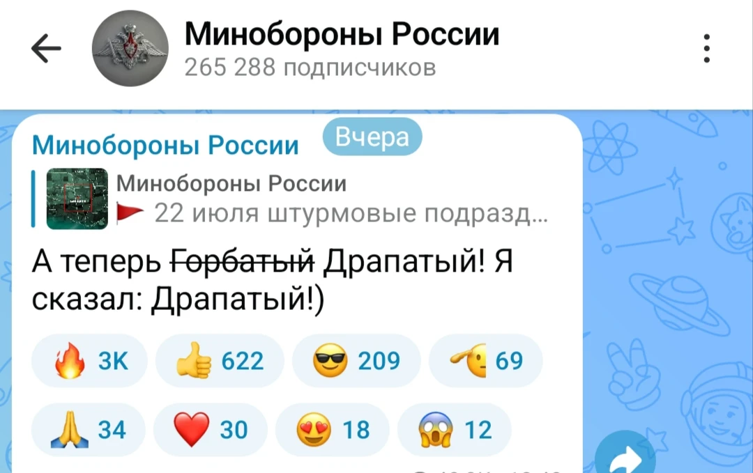 Изображение из сообщения канала