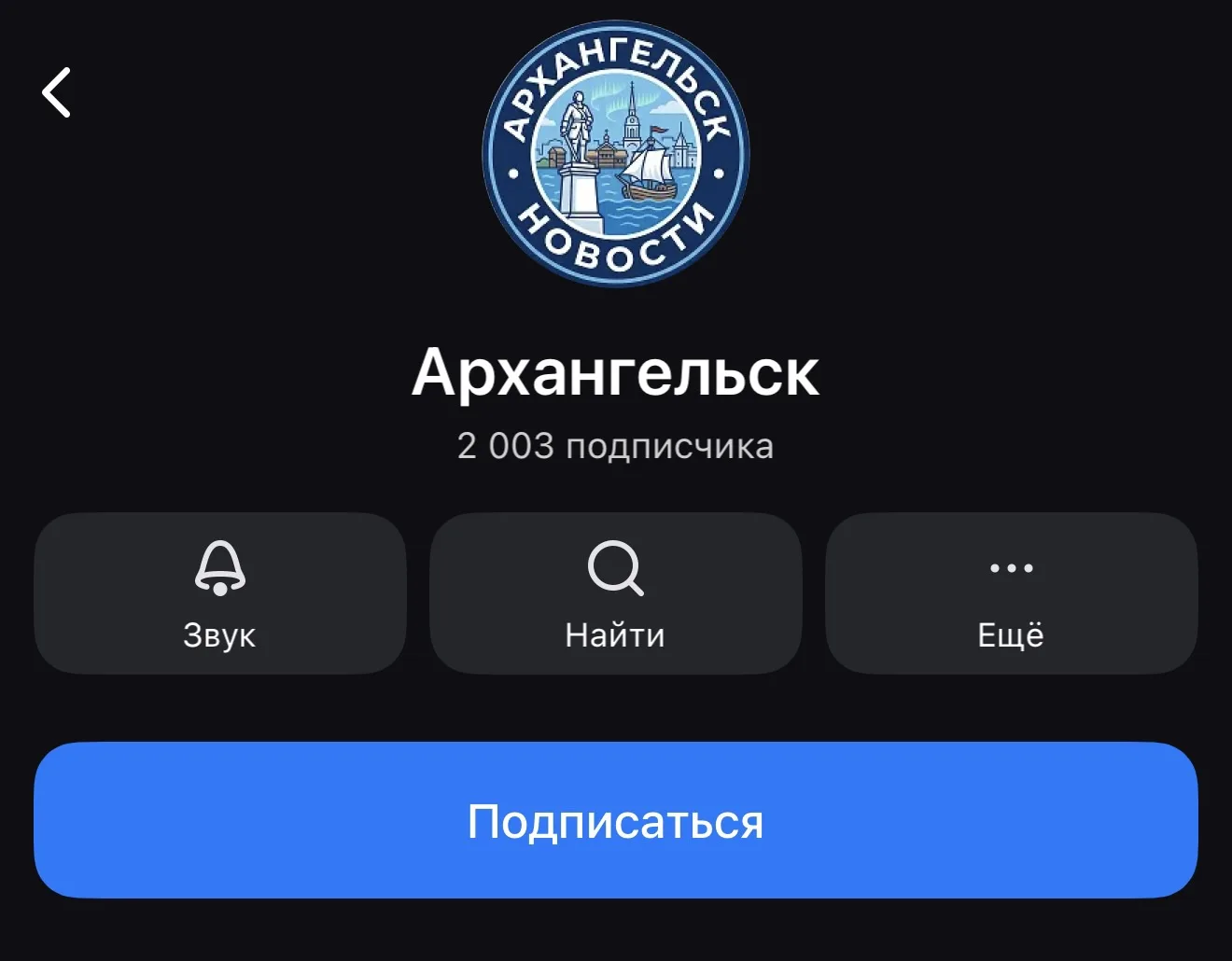 Изображение из сообщения канала