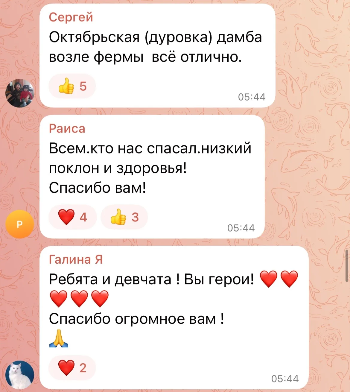 Изображение из сообщения канала