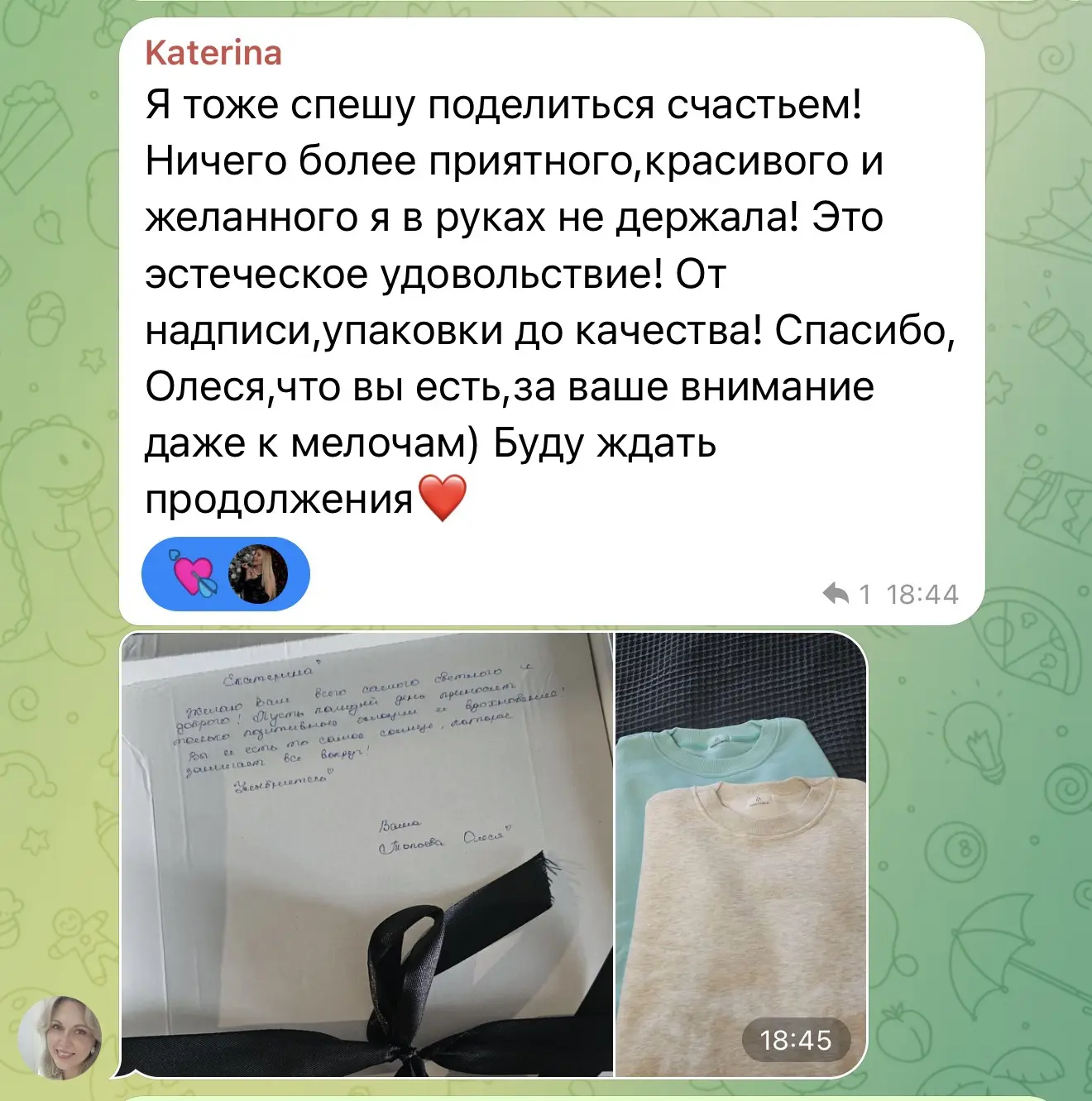 Изображение из сообщения канала