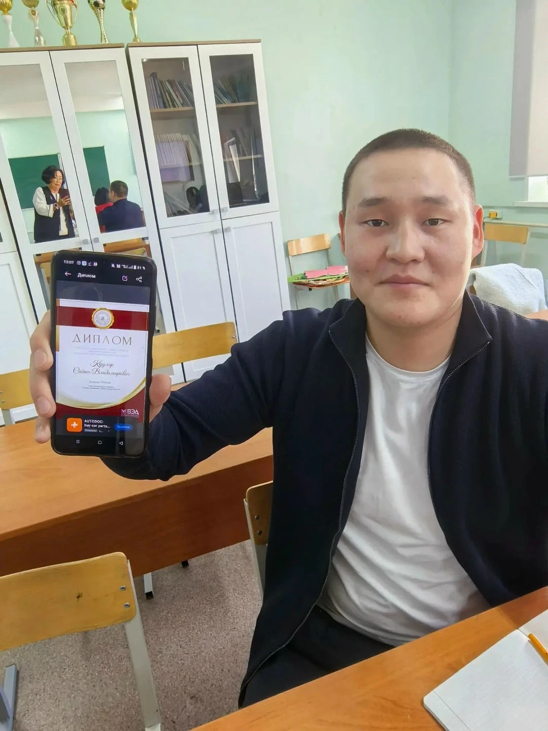 Изображение из сообщения канала