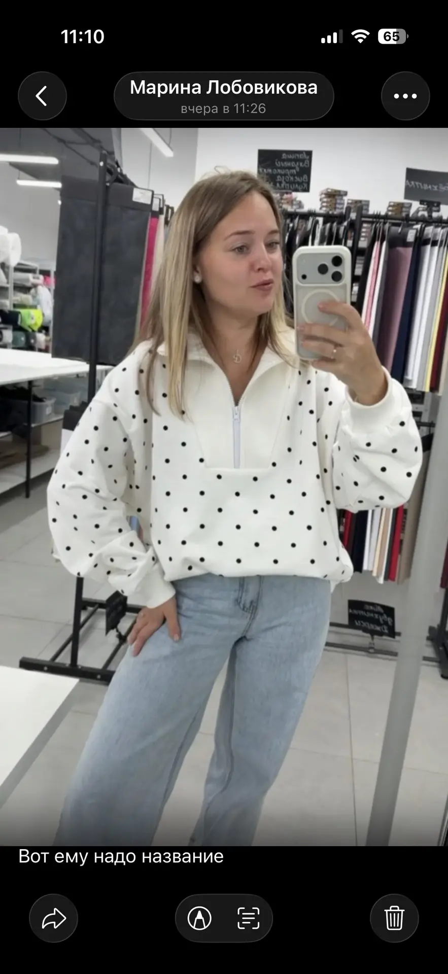 Изображение из сообщения канала