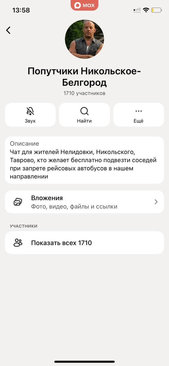 Изображение из сообщения канала