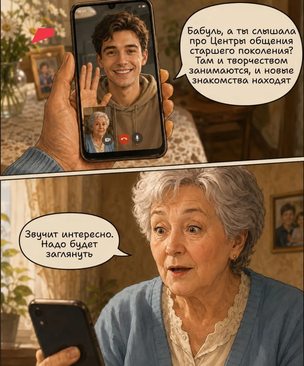 Изображение из сообщения канала
