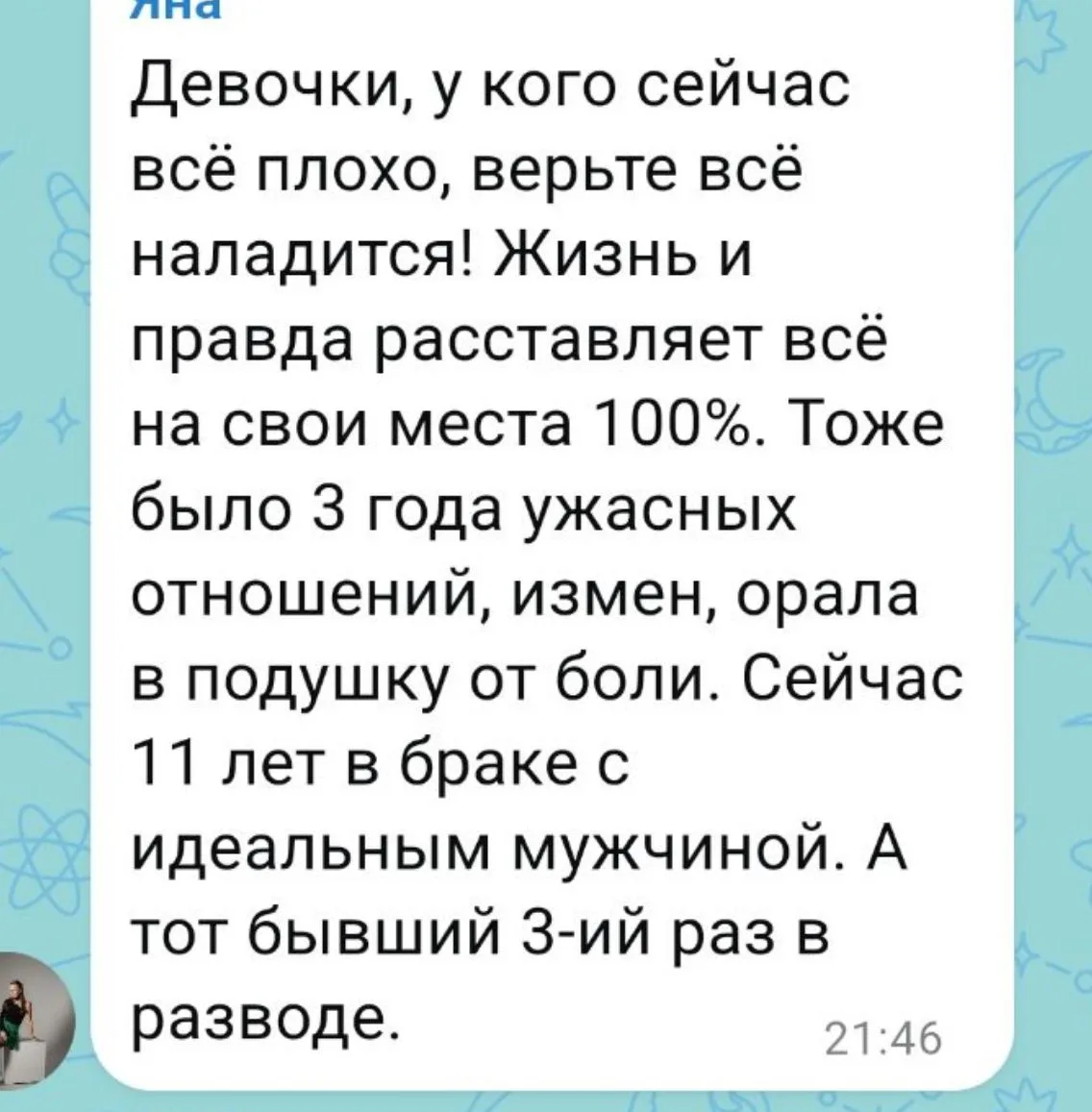 Изображение из сообщения канала