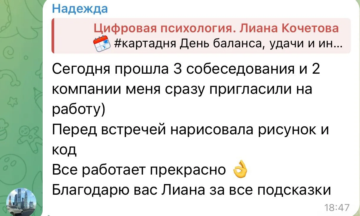 Изображение из сообщения канала