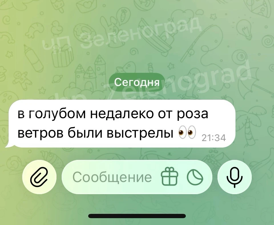 Изображение из сообщения канала