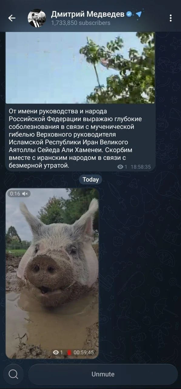 Изображение из сообщения канала