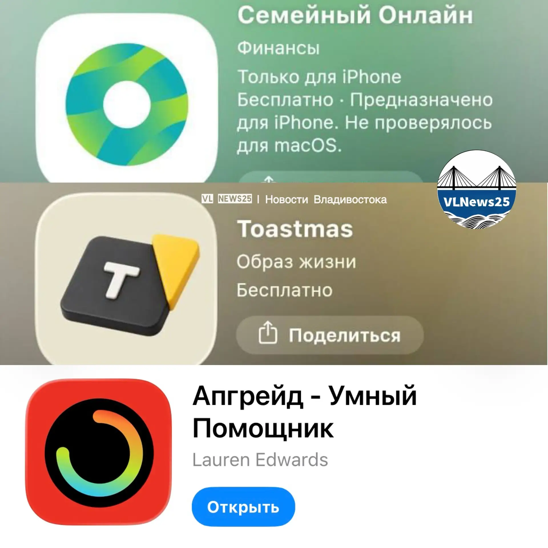 Изображение из сообщения канала