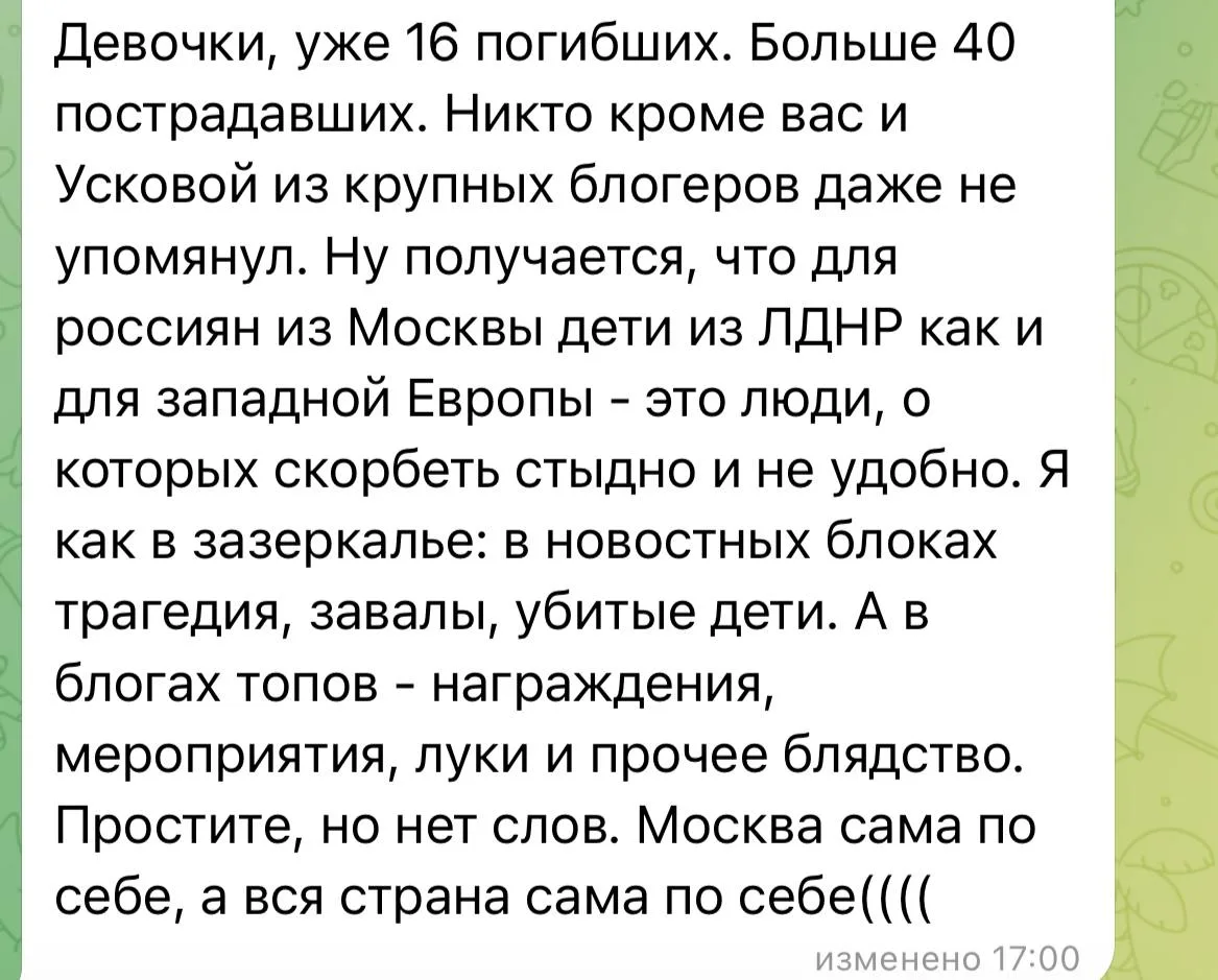 Изображение из сообщения канала