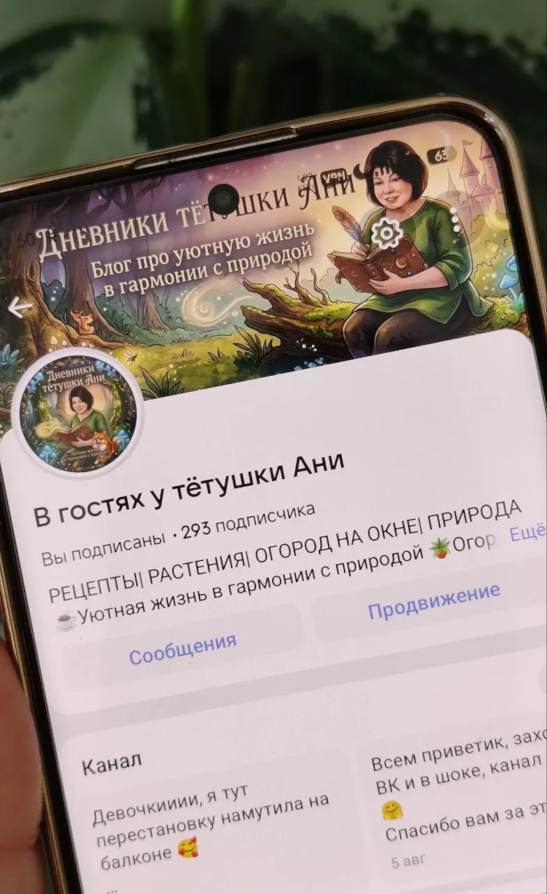 Изображение из сообщения канала