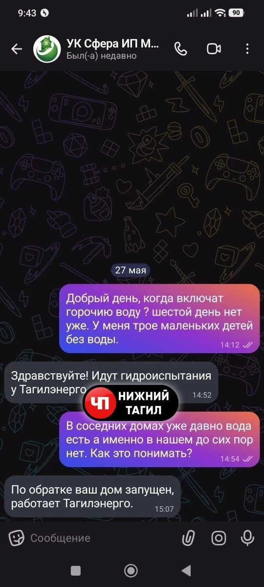 Изображение из сообщения канала