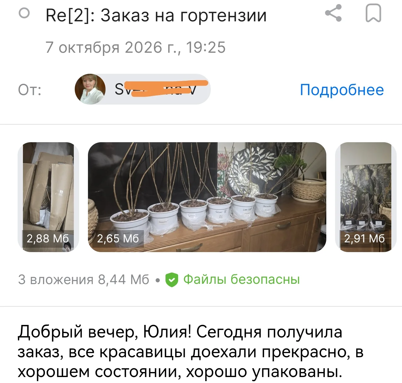 Изображение из сообщения канала