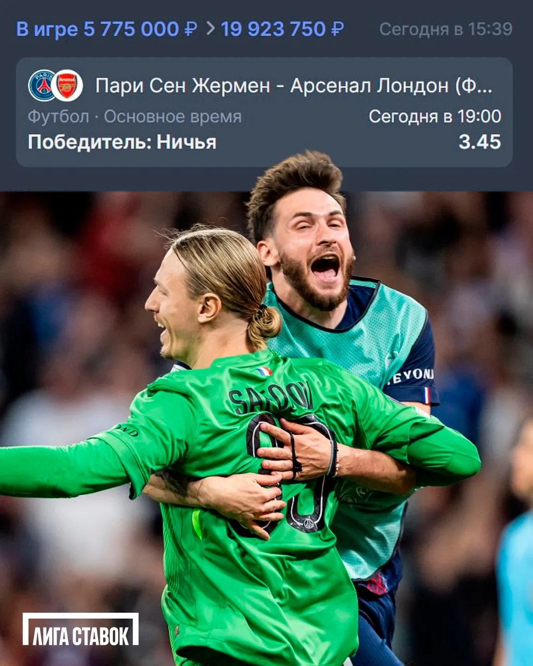 Изображение из сообщения канала