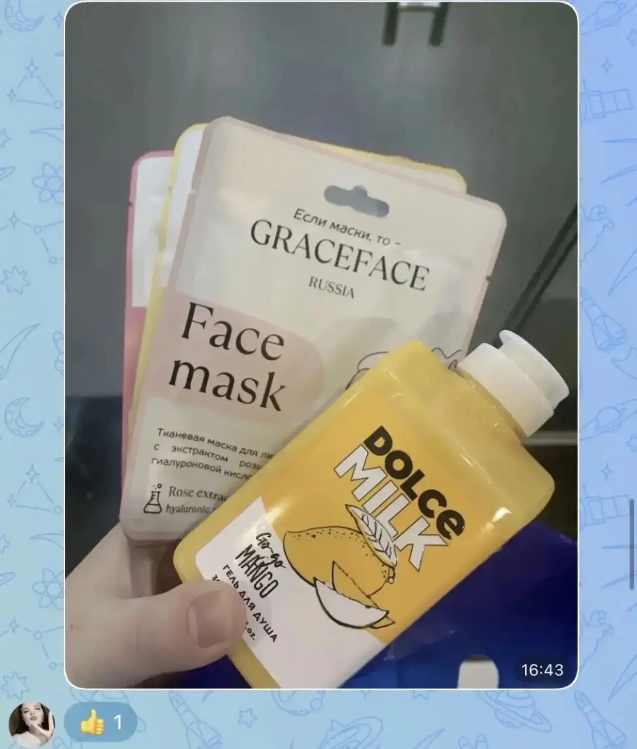 Изображение из сообщения канала