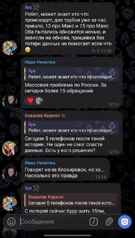 Изображение из сообщения канала