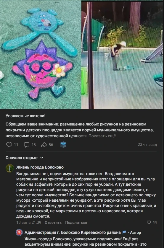 Изображение из сообщения канала