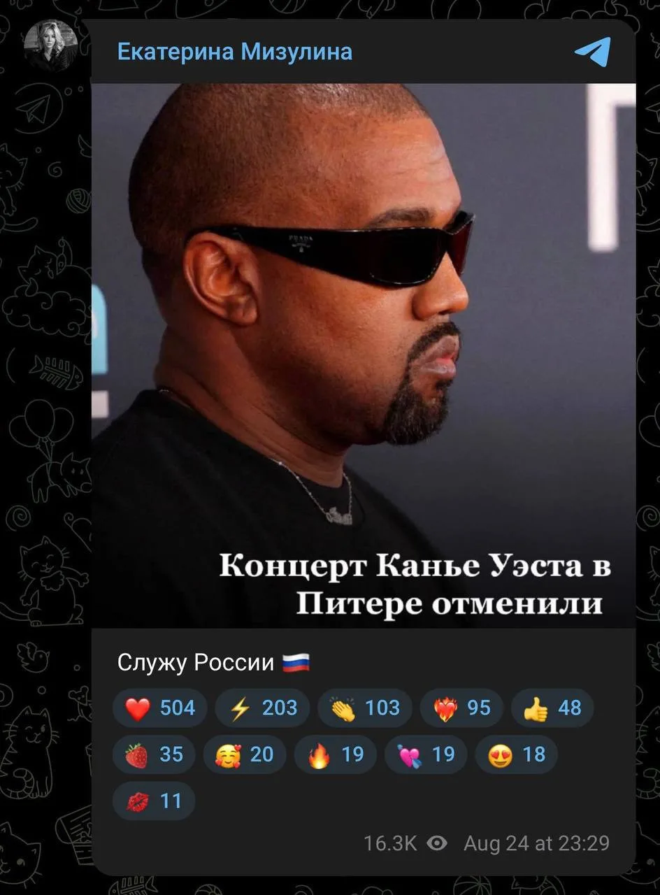 Изображение из сообщения канала