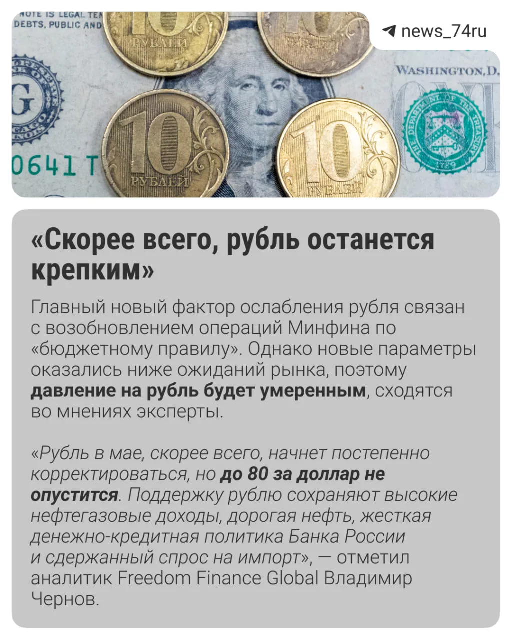 Изображение из сообщения канала