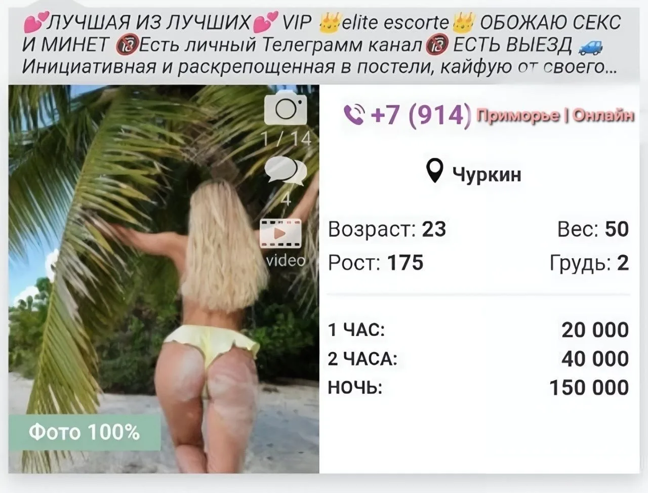 Изображение из сообщения канала