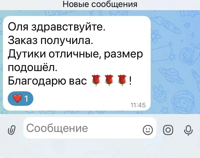 Изображение из сообщения канала