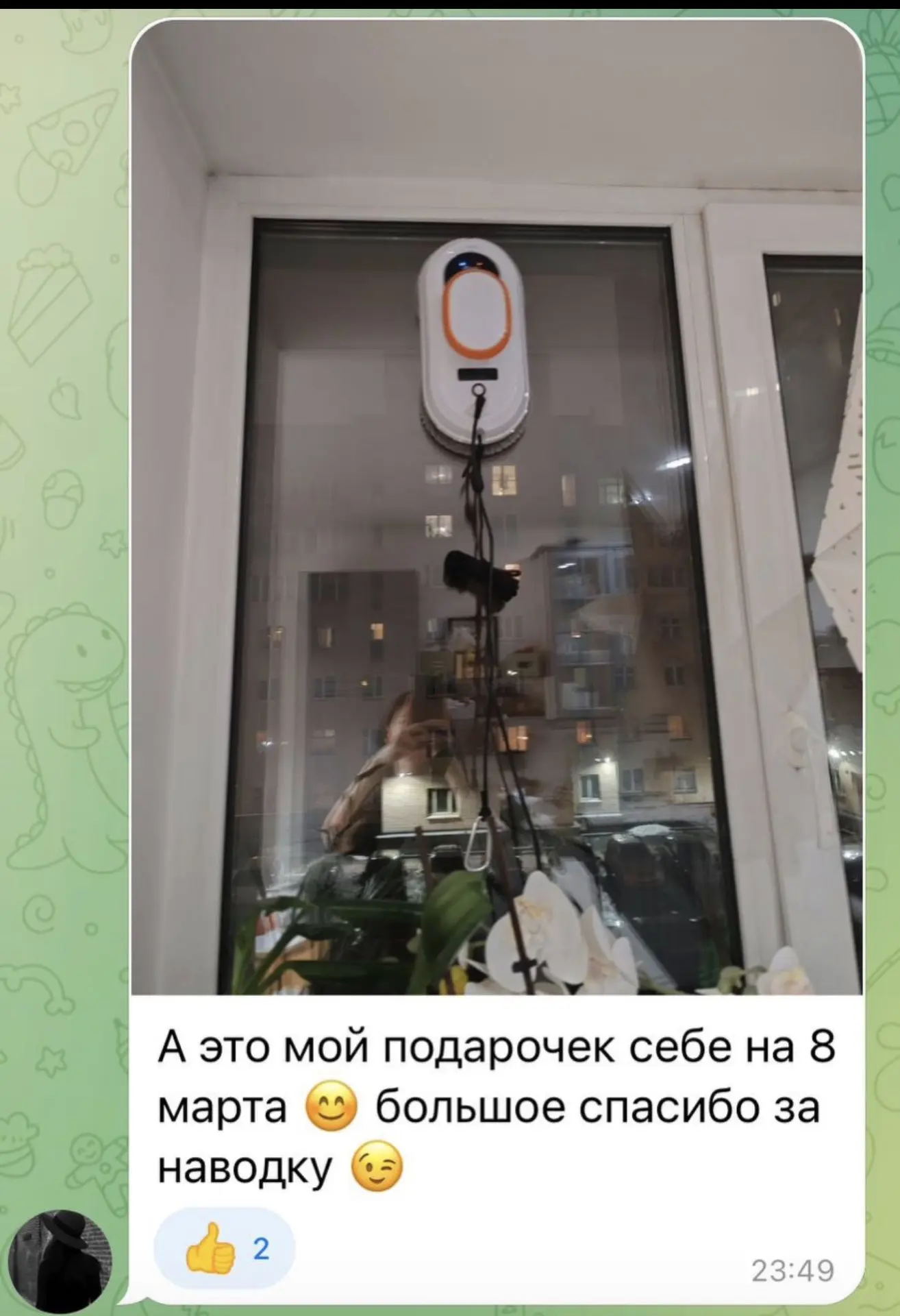 Изображение из сообщения канала