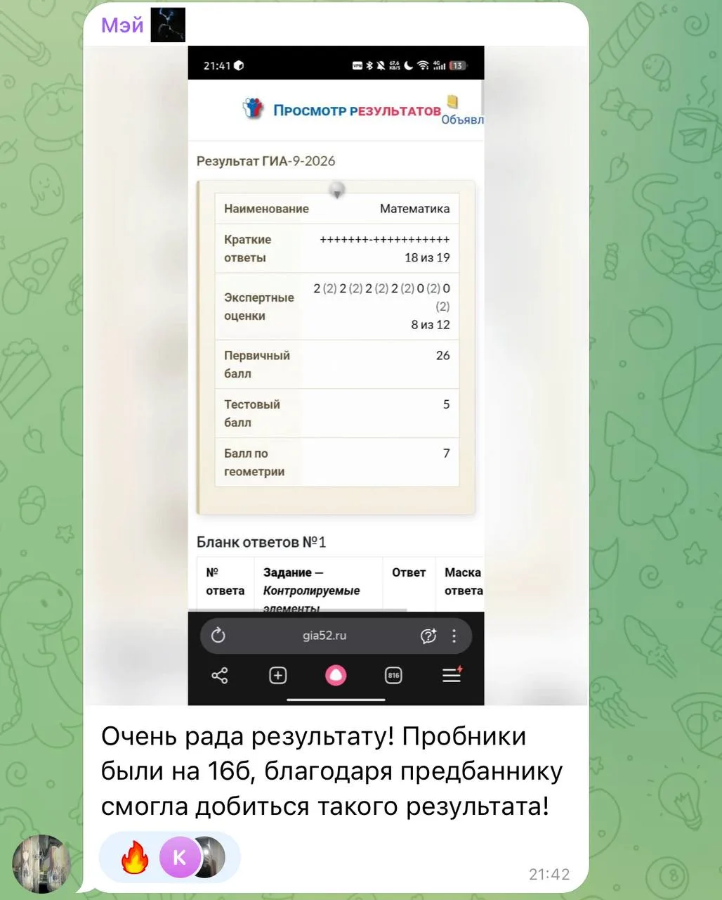 Изображение из сообщения канала