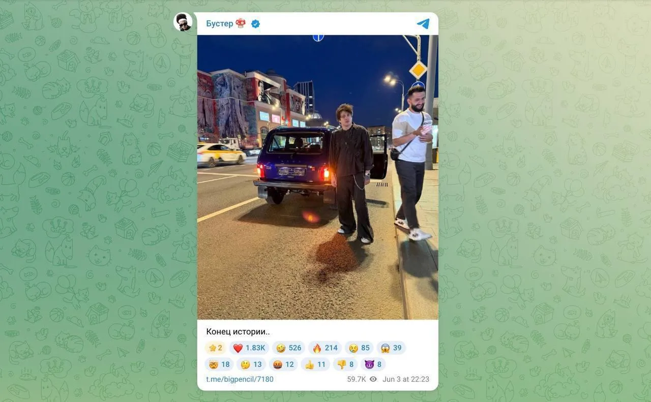 Изображение из сообщения канала