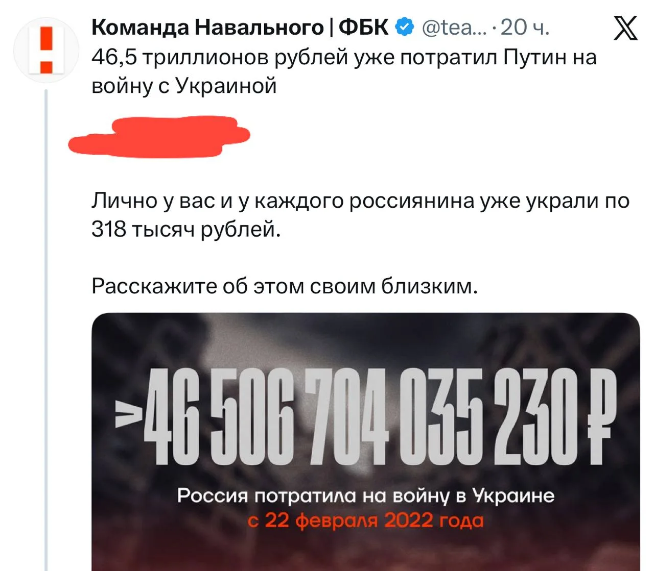 Изображение из сообщения канала